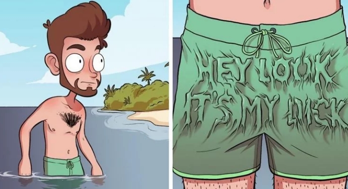 10 zábavných ilustrací toho, jaké problémy prožíváme během léta.