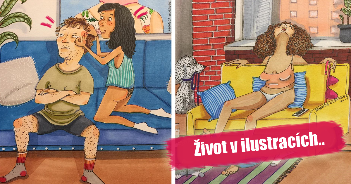 10 ilustrací, jak vypadá skutečný život ve vztahu.