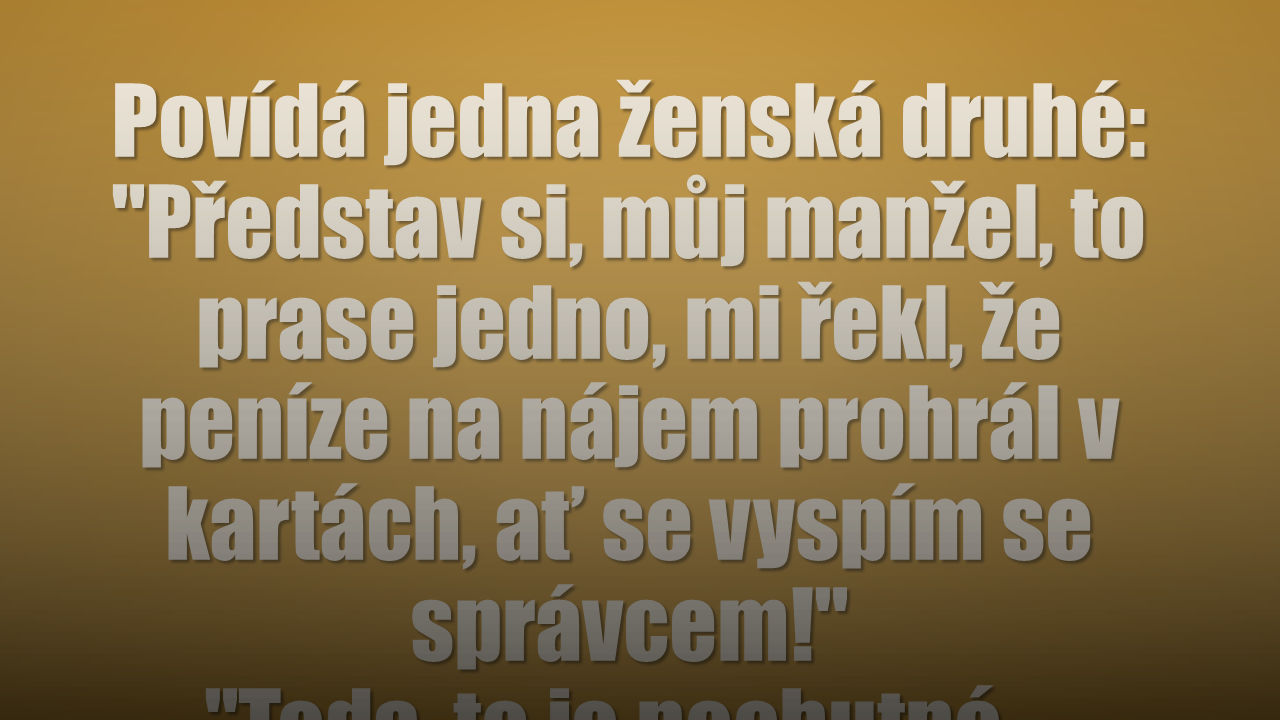 VTIP: Když je manžel prase