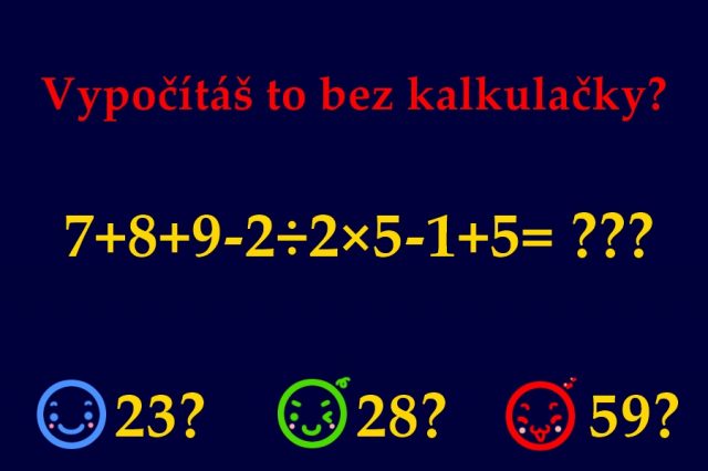 Jsi opravdový génius? Zvládnete vyřešit tento příklad?