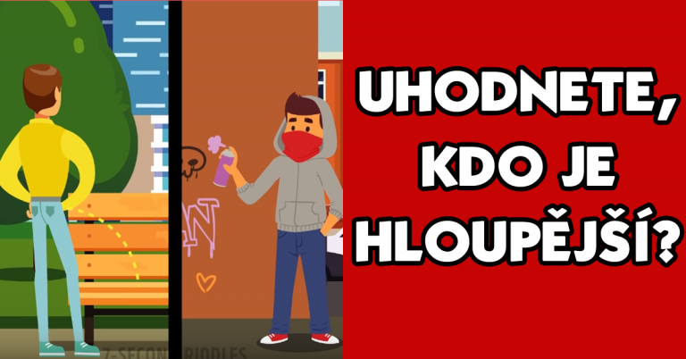 Zkuste otestovat své logické uvažování. Který z mužů na obrázku je dle vás hloupější?
