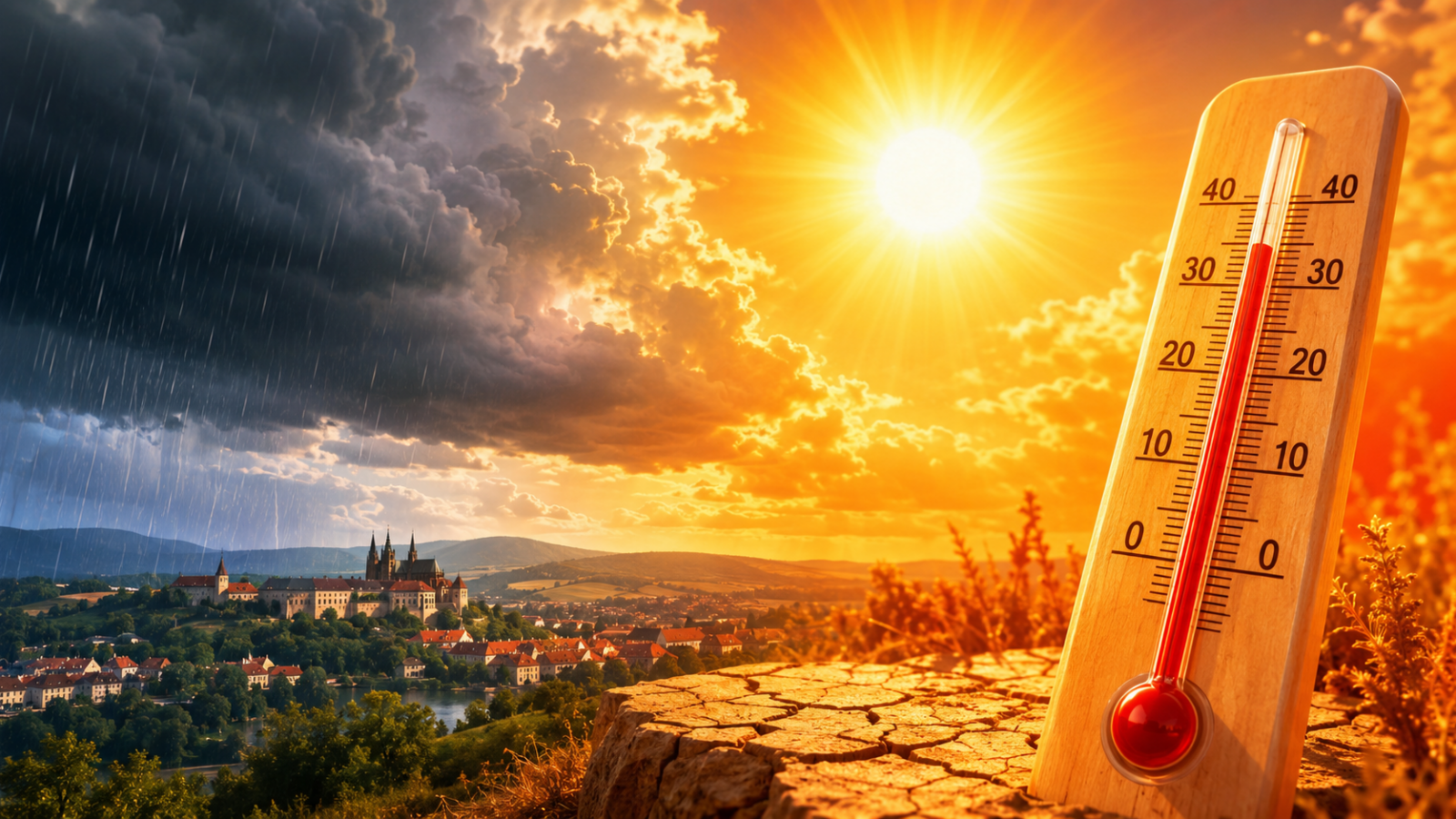 Extrémní tropy se řítí na Česko! Místy bude až 35°C.