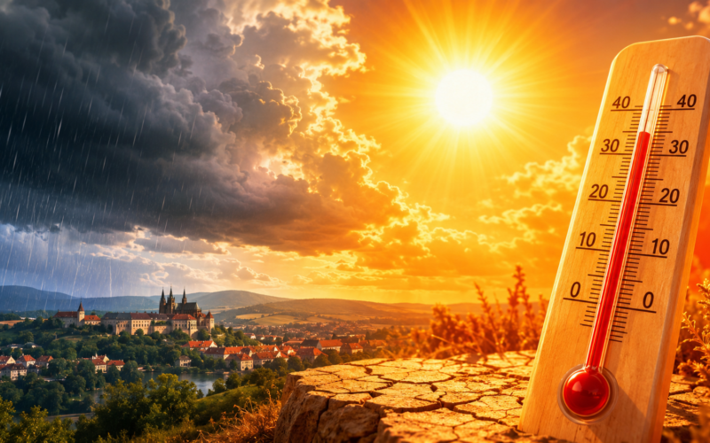 Extrémní tropy se řítí na Česko! Místy bude až 35°C.