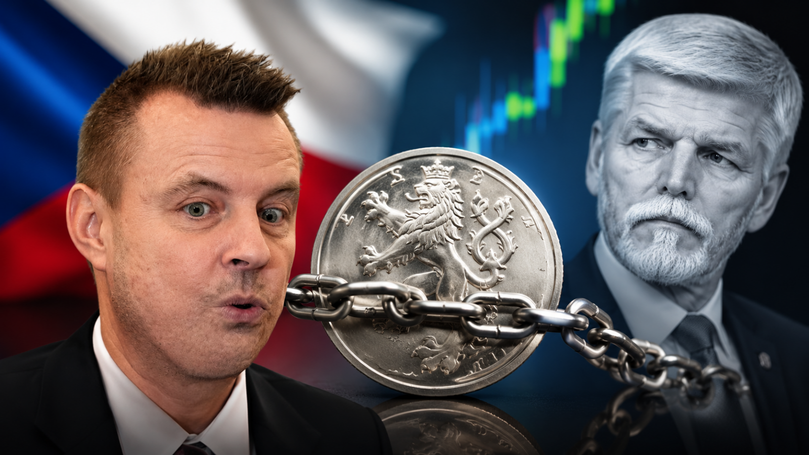 Dle Jindřicha Rajchla je česká koruna silná. Jediný kdo ji brzdí, je prý prezident Pavel.
