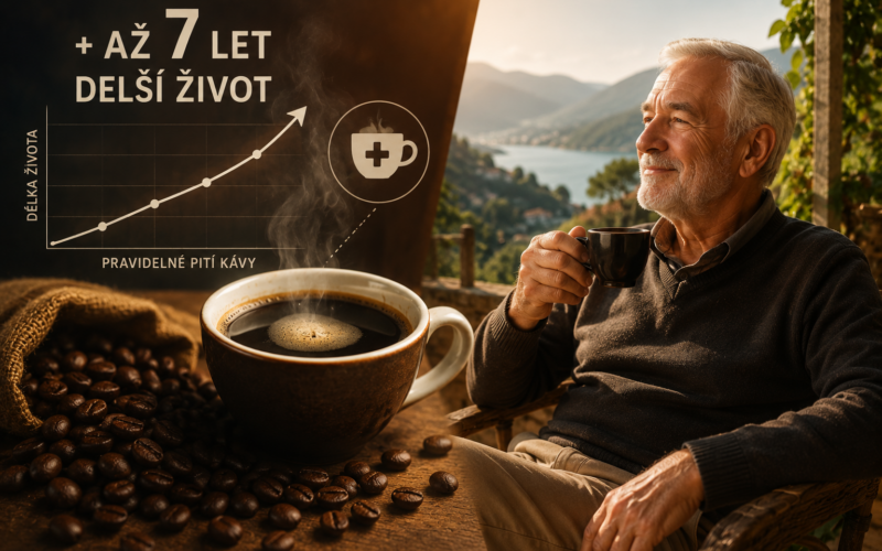 Pravidelné pití kávy prý prodlužuje život až o 7 let.