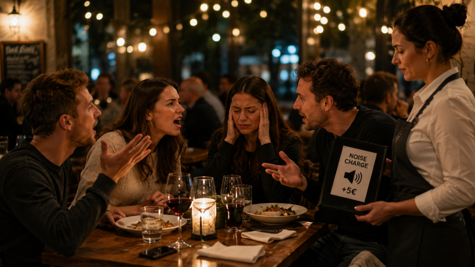 Restaurace začínají účtovat poplatek za to, že děláte hluk. A hosté souhlasí