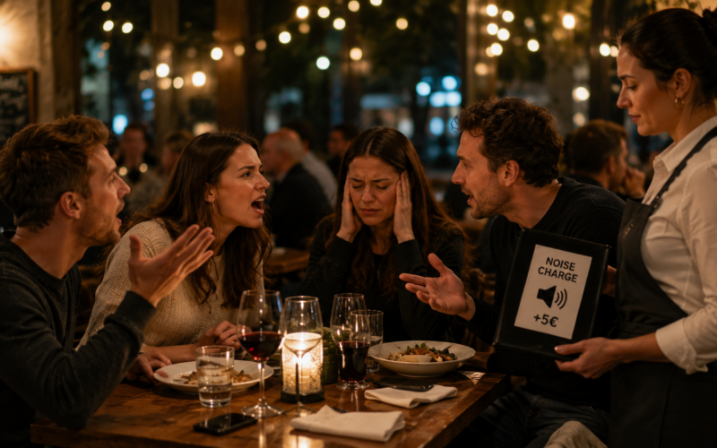Restaurace začínají účtovat poplatek za to, že děláte hluk. A hosté souhlasí