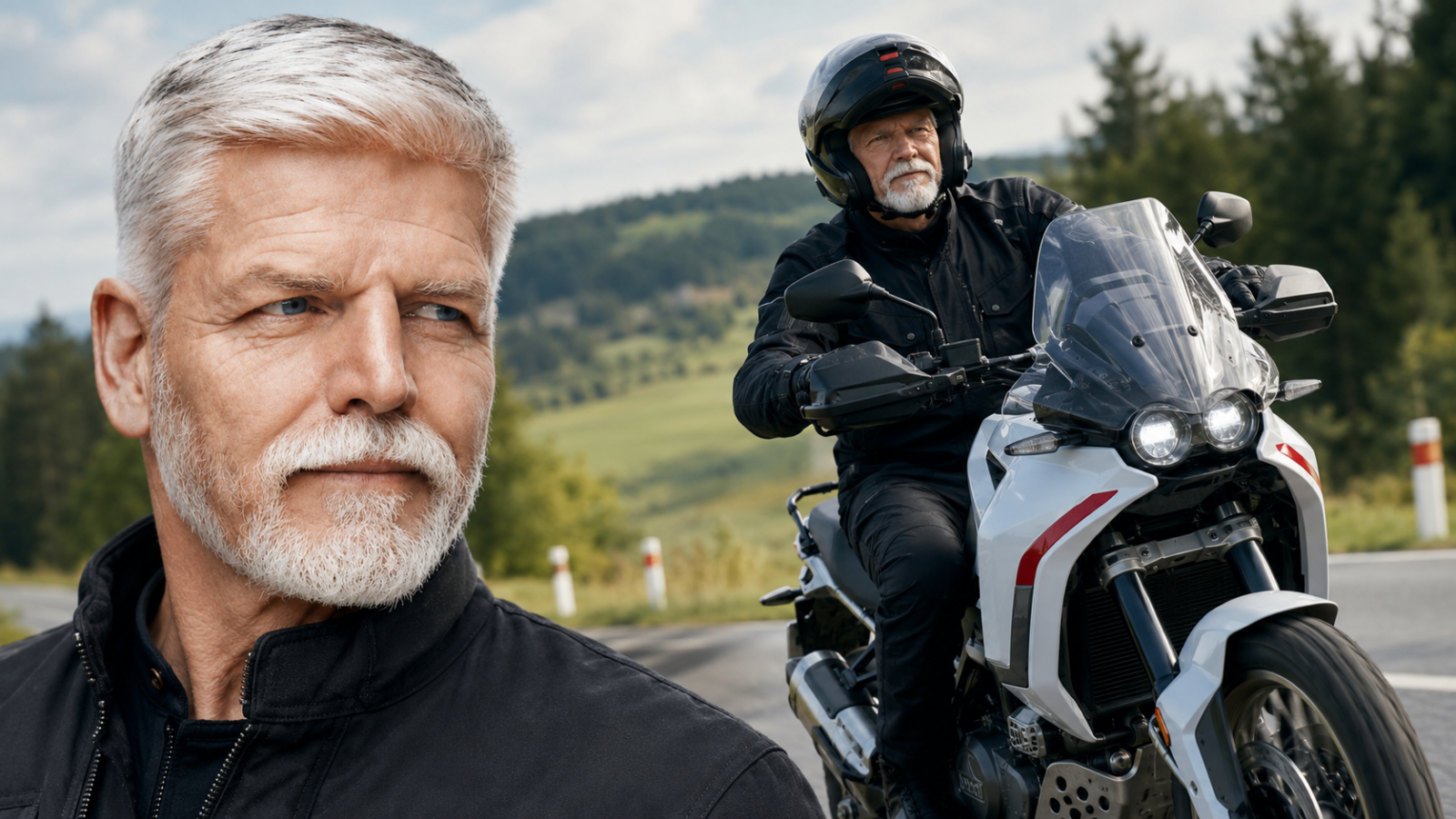 Prezident Pavel odmítl vzdát se motorek: Koníčky měnit nehodlá.
