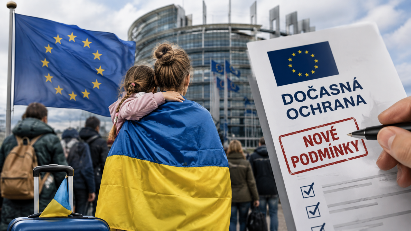 EU mění pravidla pro Ukrajince. Nová podmínka rozhodne o dočasné ochraně.