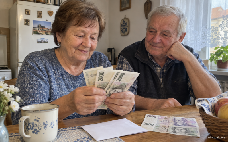 Důchodci dostanou mimořádný příspěvek 2000Kč! Průměrná penze vzroste o 304 Kč.