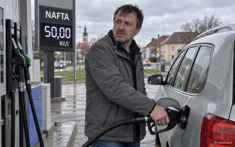 Nafta za padesát korun a to je teprve začátek. Česko se řítí do pasti zdražování, ze které není úniku.