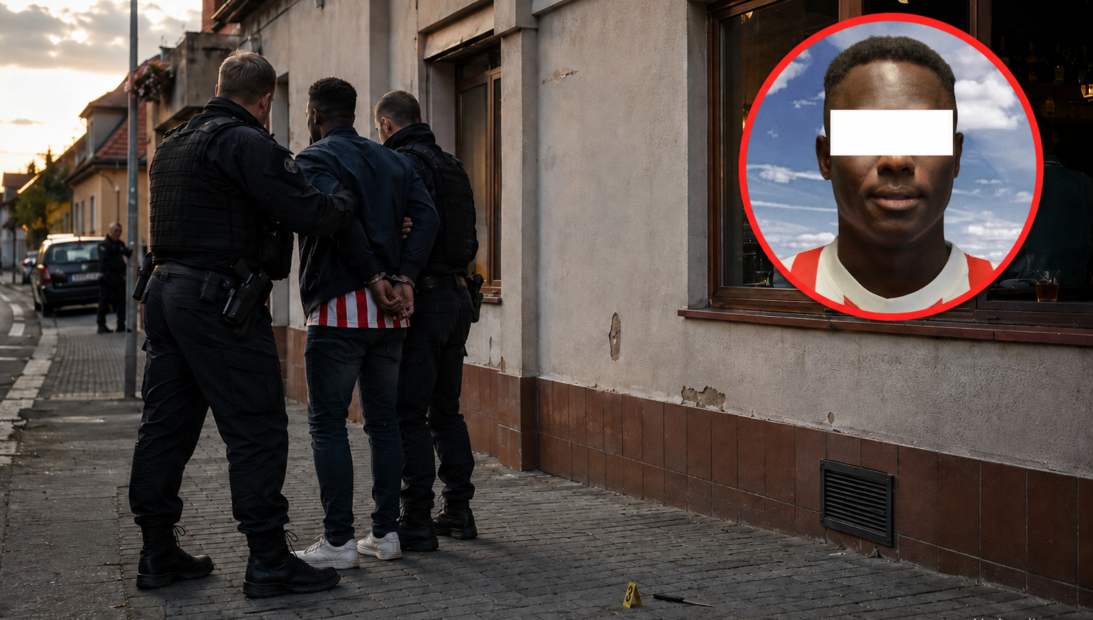 Dvě promile, pozitivní test na drogy a nůž v ruce. Bývalý fotbalista měl děsit obyvatele.